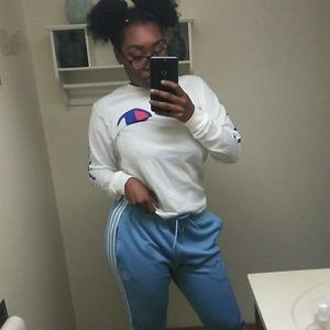 Ice Blue Adidas sweats